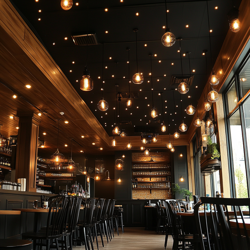 Restaurant Lighting Installation
